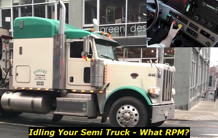 idling semi truck rpm